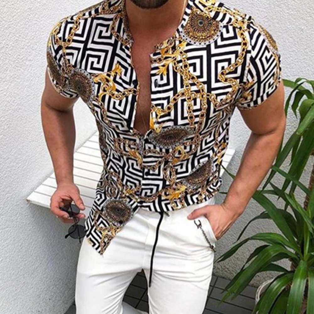 Men Chain 2 Chain Shirt